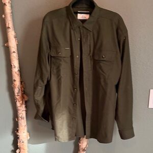 Men's Casual Button Down Shirt - Brown